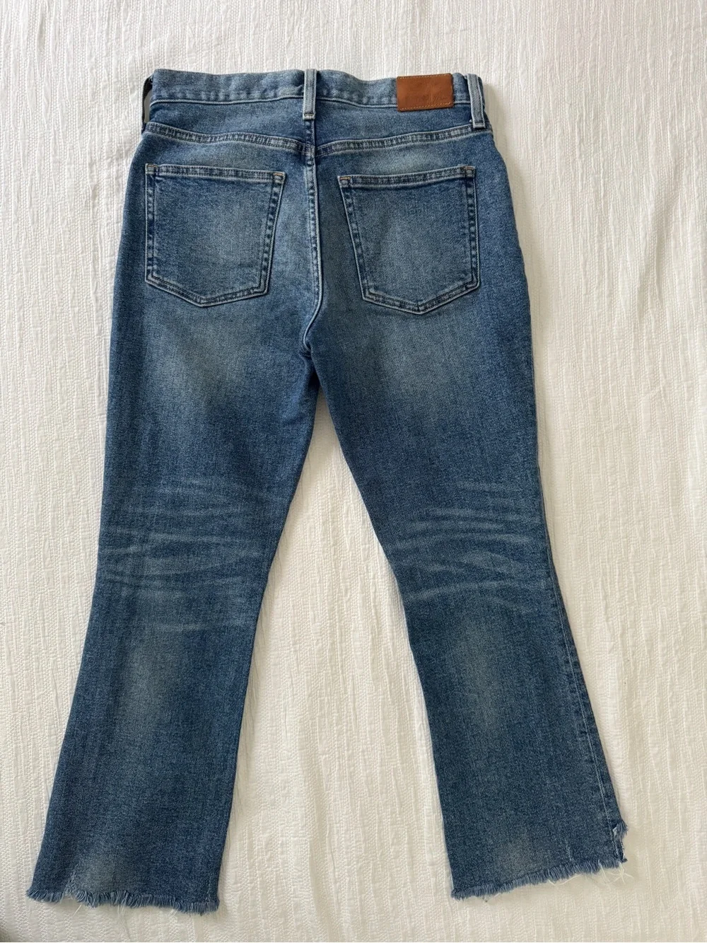 J. Crew Women's Emmi Boot Crop Jeans in Medium Blue Denim 27